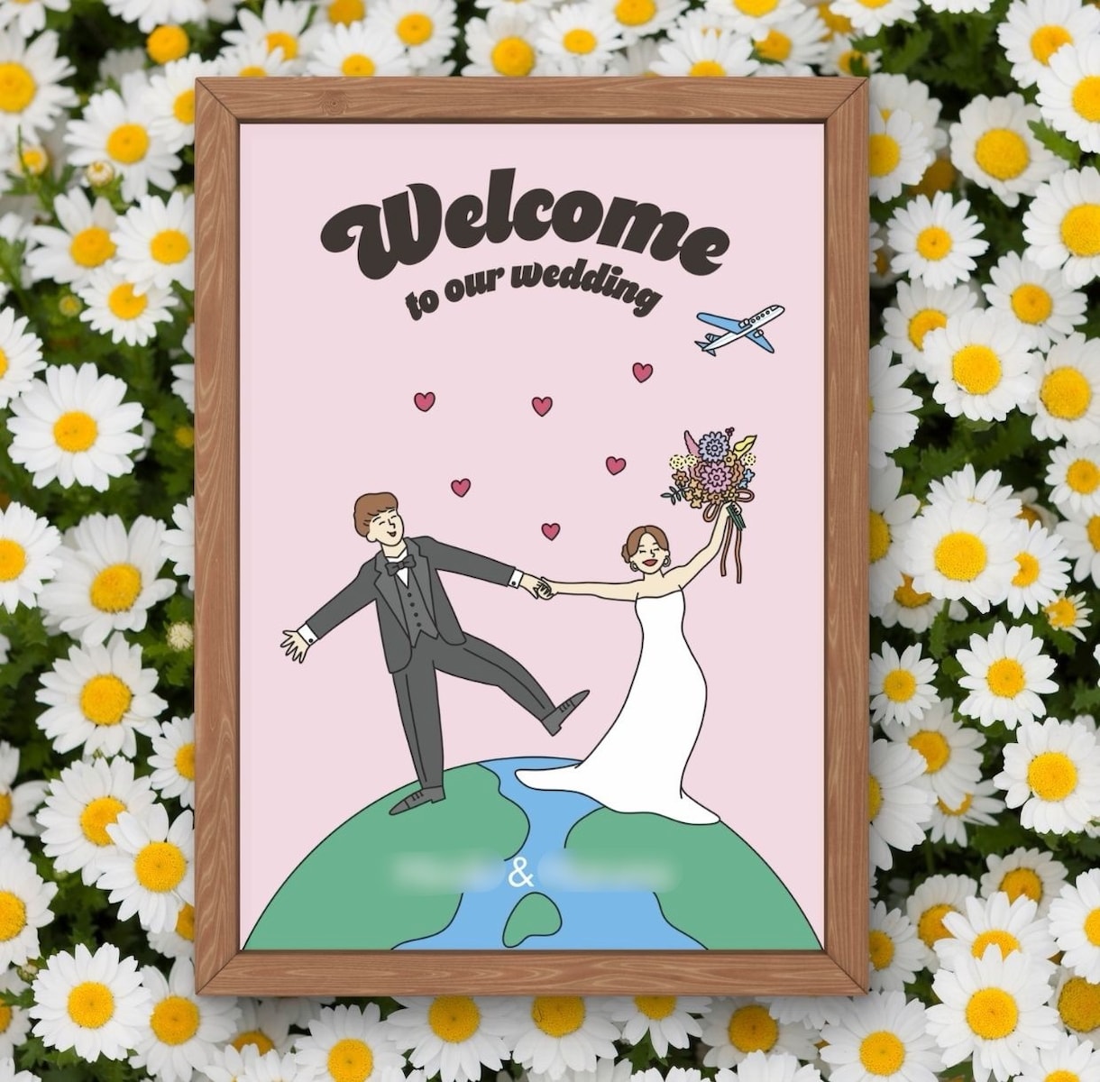 ポップで大人可愛いウェルカムボードお作りします 結婚式がもっと楽しみになるウェディングアイテム！ イメージ2