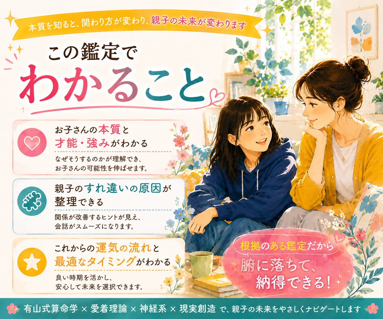 チャット相談　なぜこの子はこうなのか？を読みます 親子の悩みの背景を、算命学と心理学の視点から紐解きます イメージ3
