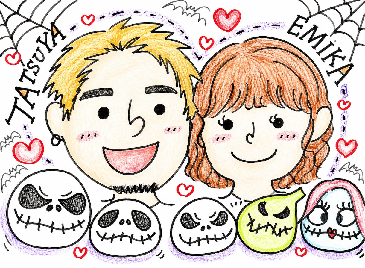 結婚式・記念日の似顔絵お描きします 手描きで温かいウェルカムボード作ります イメージ4