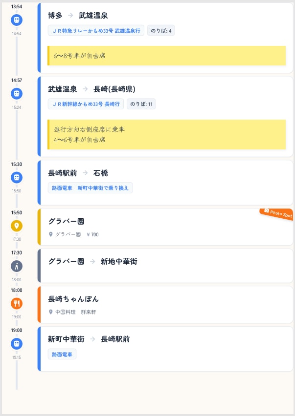 車なしで攻略！九州特化交通マニアが旅行を作成します 複雑な特急やバス網を網羅！独自システムで見やすい旅しおり納品 イメージ3