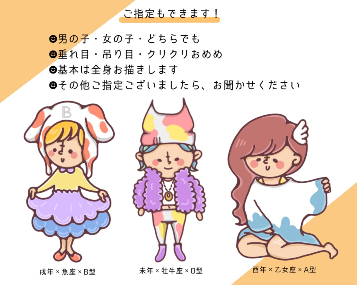 ミックスデフォルメイラスト描きます インスタで大好評！あなただけのキャラクターで注目度UP！ イメージ3