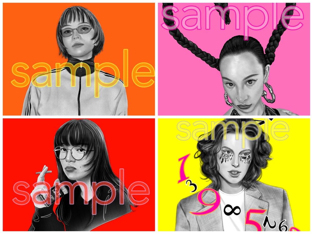 ハッピーなSNSアイコン似顔絵お届けします 鉛筆画風のリアルな似顔絵お任せください！ イメージ1