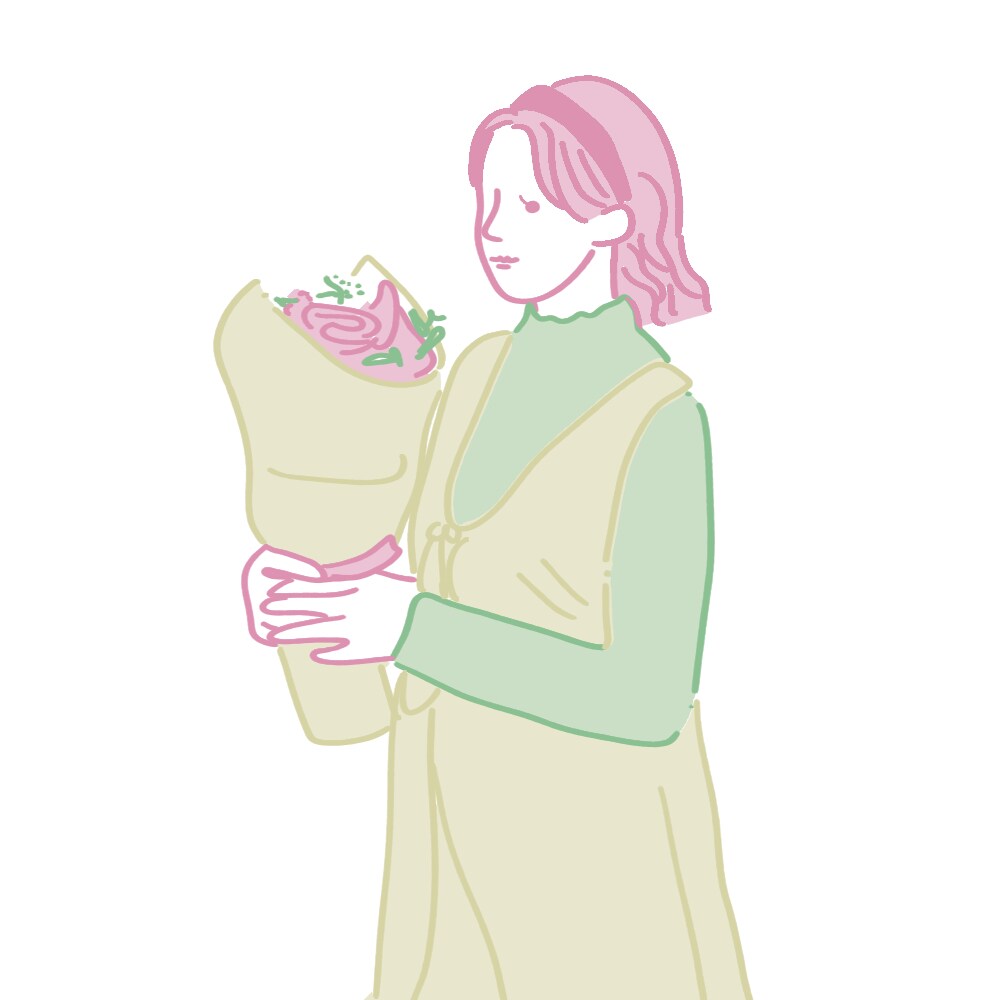 3色で圧倒的おしゃれ◎お写真をイラストにします 配色がおしゃれすぎる♩似顔絵イラストを作成します イメージ4