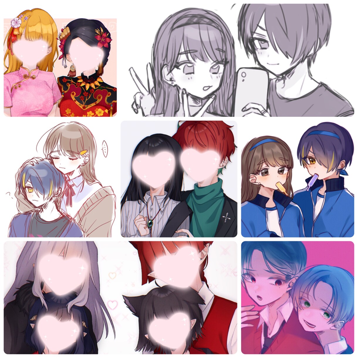 イラスト立ち絵やアイコンを描きます 配信等に使うイラストが必要な方に イメージ2