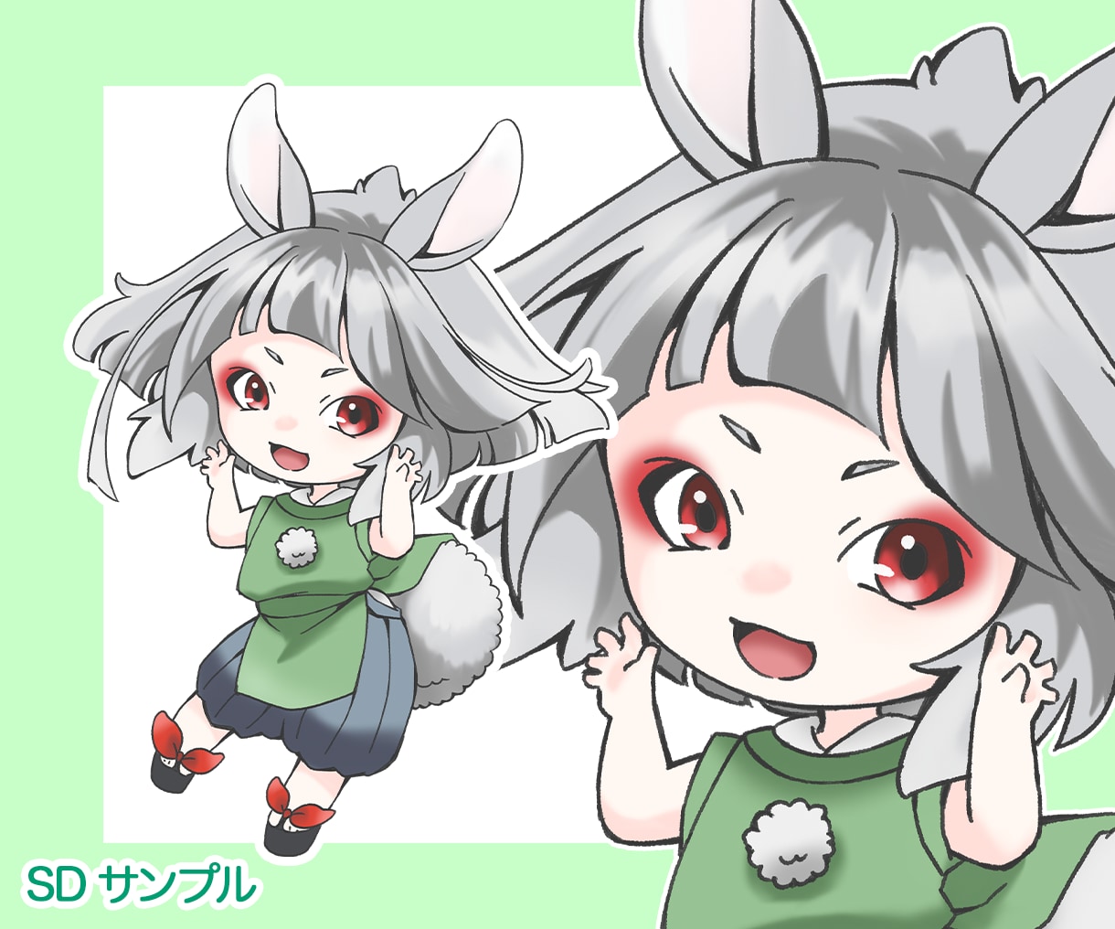デフォルメイラスト(SD)描きます Vtuber様、三次元様、IRIAMなどで使えるミニキャラ！ イメージ2