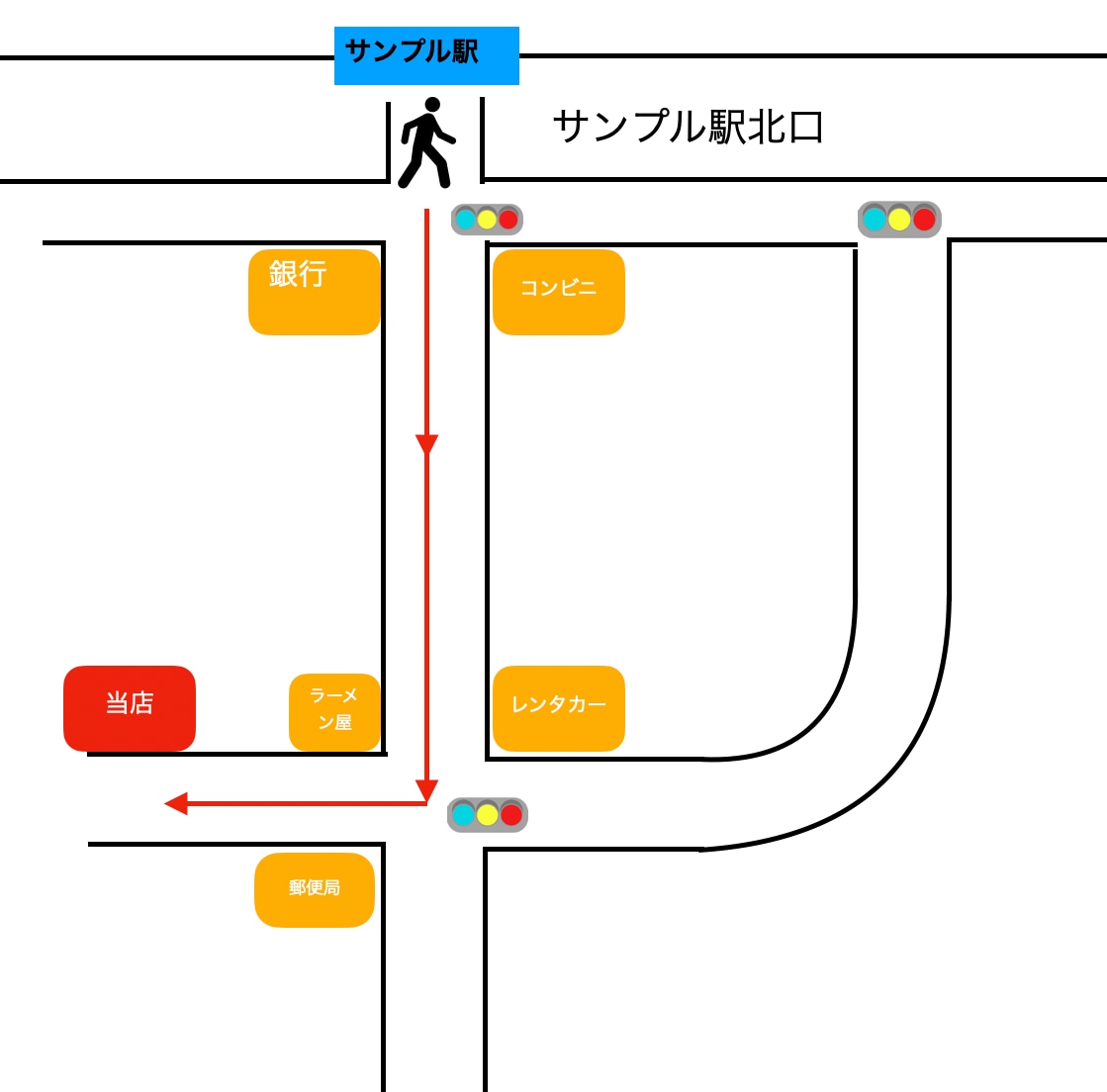 子供でもわかる簡単な地図作ります 老若男女にわかりやすい地図が魅力。 イメージ3