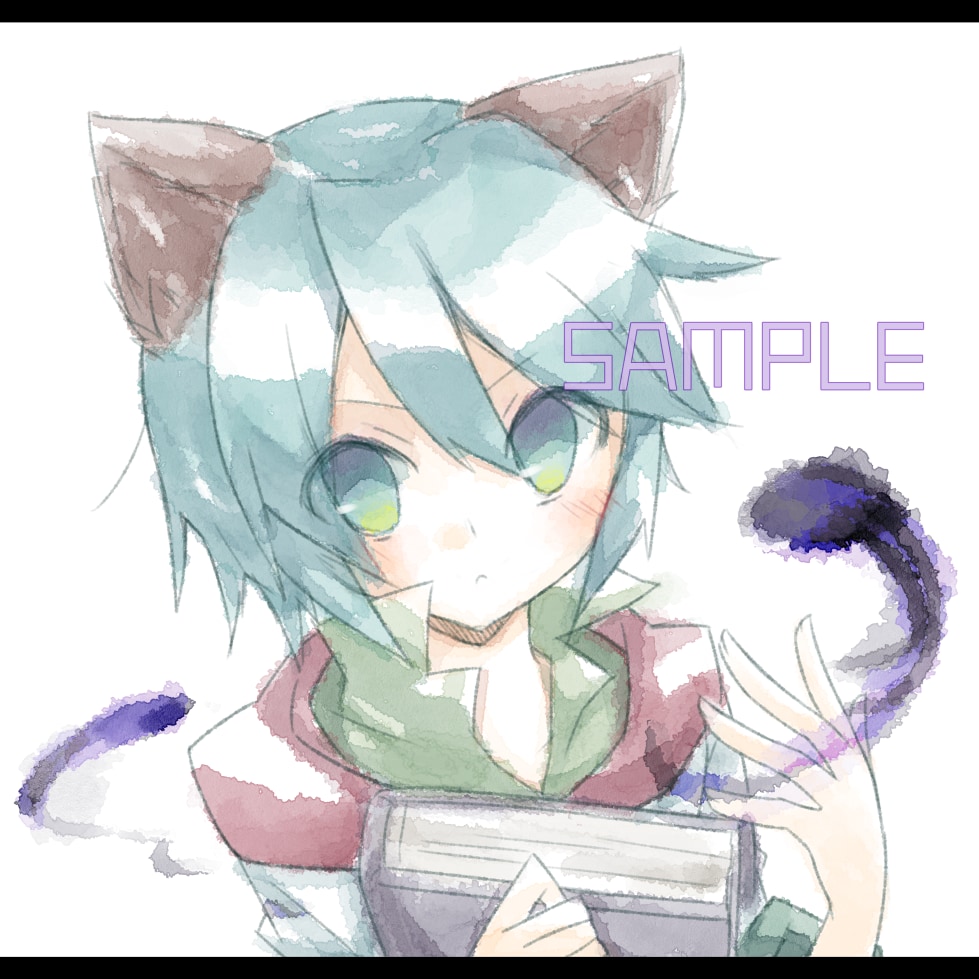 アナログ水彩風の萌え系アイコン描きます アイコン / ヘッダーを鮮やかな水彩風でお描きします！ イメージ4