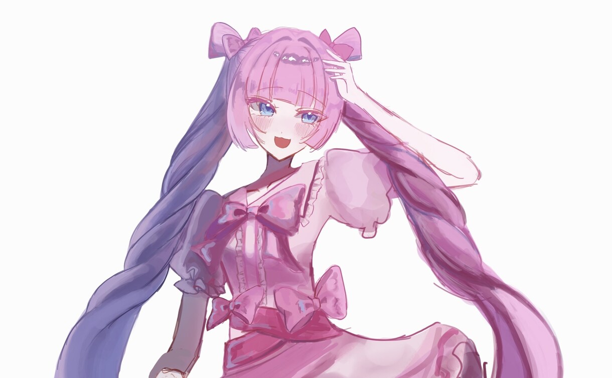 可愛い女の子を可愛く描きます 動画のサムネや歌ってみたのイラストにおすすめ！ イメージ3