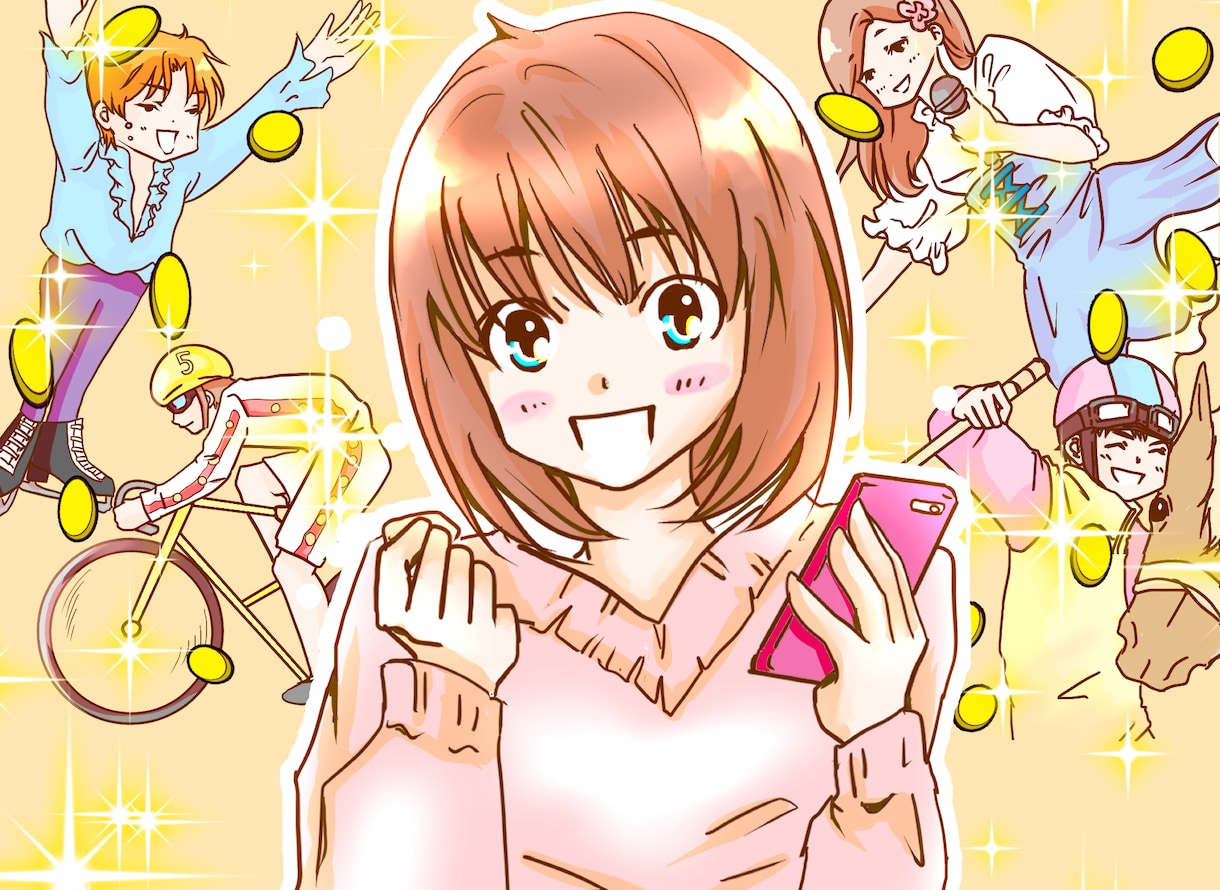 綺麗系イラストで一枚絵、バナー、似顔絵描きます 明るい可愛らしい絵を丁寧に描きます！ イメージ2