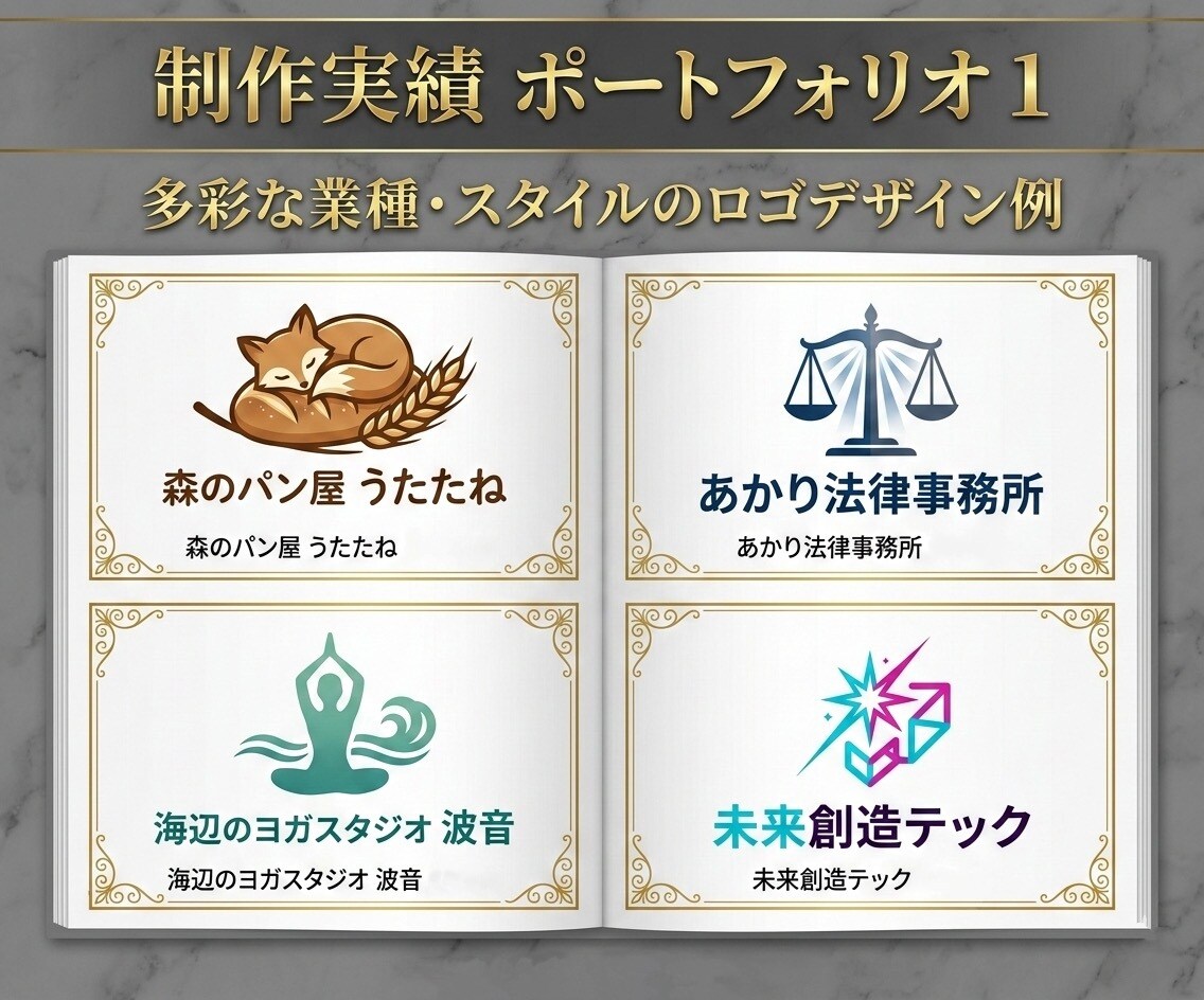 想いを形に！ブランドを高めるロゴデザインを作ります コンテンツ販売から実店舗まで。信頼と期待を生むロゴをご提供 イメージ4