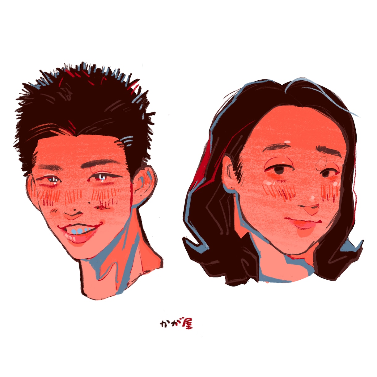お洒落で華やかなアイコン待ち受けイラスト描きます アイコン、待ち受け、似顔絵をハイクオリティ で描きます！ イメージ5