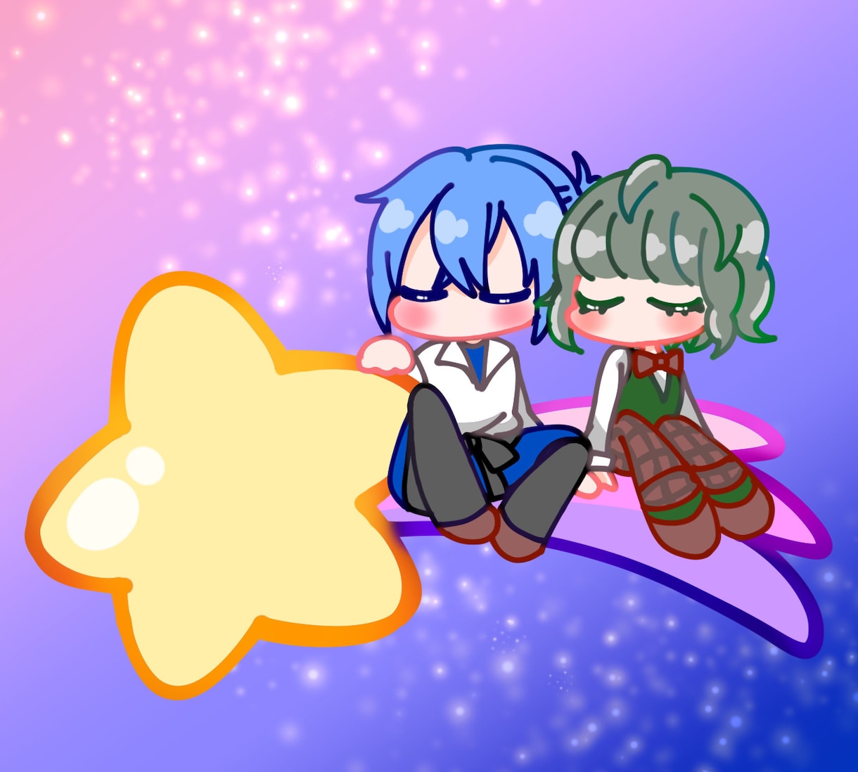 夢絵や2人のペア絵をお描きします 複数人、異性同性(BL百合)、動物などもOKです♡ イメージ5