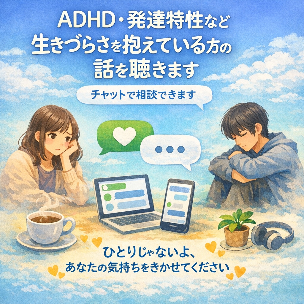生きづらさを抱えている方の話を聴きます できない自分を責めないで୨୧あなたの味方でいるよ୨୧ イメージ1