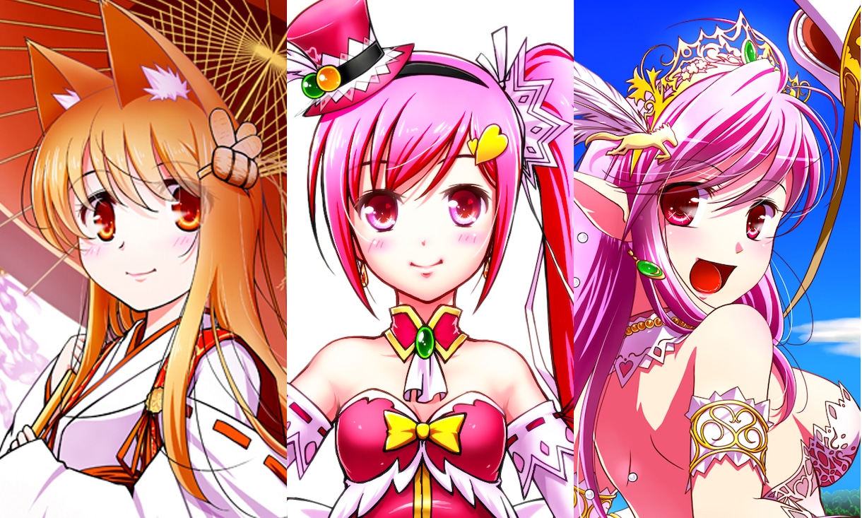 アニメ塗りベースのイラストを描きます 動画用、スチル、アイコン等のイラストをご希望の方はぜひ！ イメージ1
