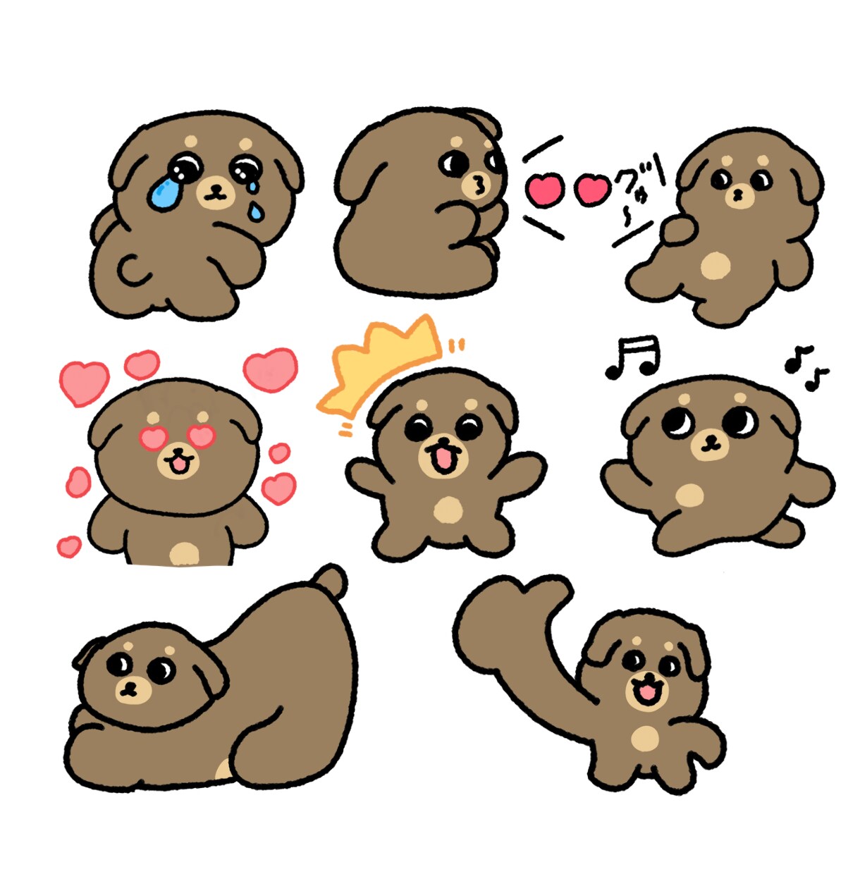 あなただけのLINEスタンプつくります ペット・オリジナルキャラクターのゆるかわスタンプ作ります♩ イメージ4