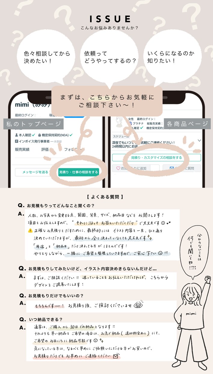 即対応 ◎ ゆる〜い大人可愛い両親贈呈品を描きます 今までの感謝の気持ちを似顔絵に込めて イメージ4