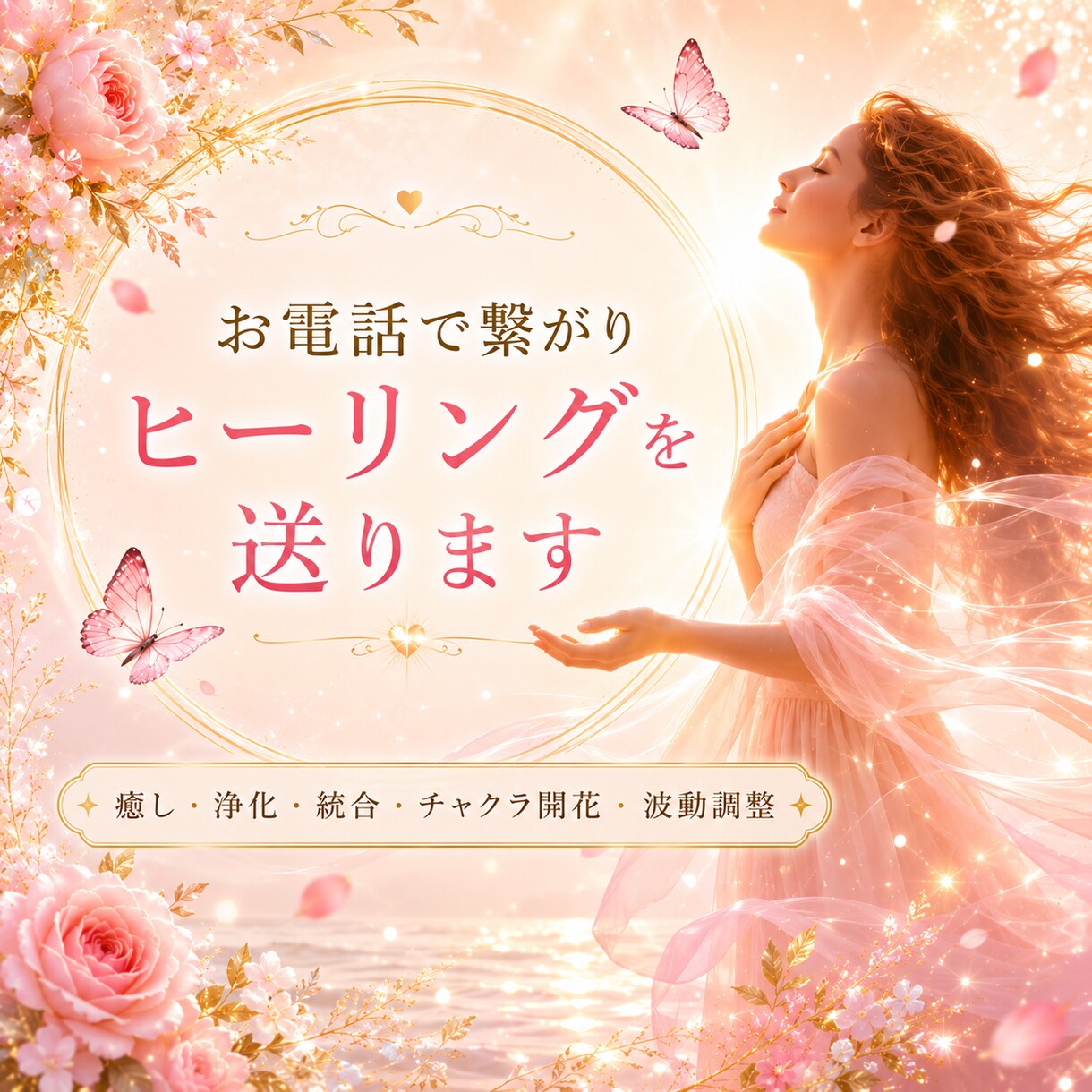 お電話で繋がりヒーリング＆アチューメントいたします 最善へ⭐自己・ソウルメイト統合+覚醒+チャクラ・性開花etc イメージ1