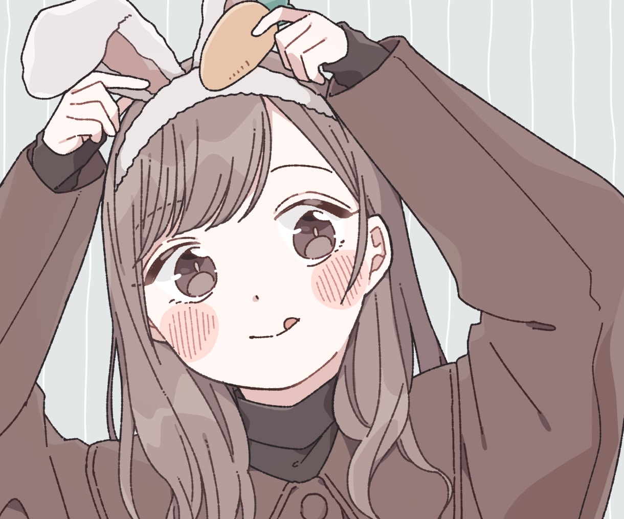 かわいい♡女の子イラスト描きます 手描きアニメ風イラスト♡アイコンやサムネイルに！ イメージ2