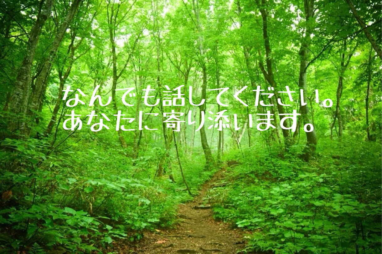 なんでも話してください。あなたに寄り添います 悩み相談/恋愛相談/雑談/愚痴どんな事でも大丈夫です☘️ イメージ1