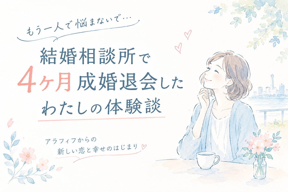 49才結婚相談所で成婚｜リアルな体験談お話します 結婚相談所選び/婚活/成婚/40代婚活/50代婚活 イメージ1