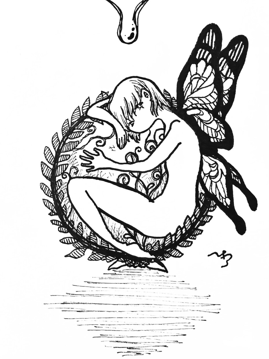 しっとりしたモノトーンイラスト描きます *.+ﾟ人物、天使、不思議生命体などの白黒イラスト*.+ﾟ イメージ9