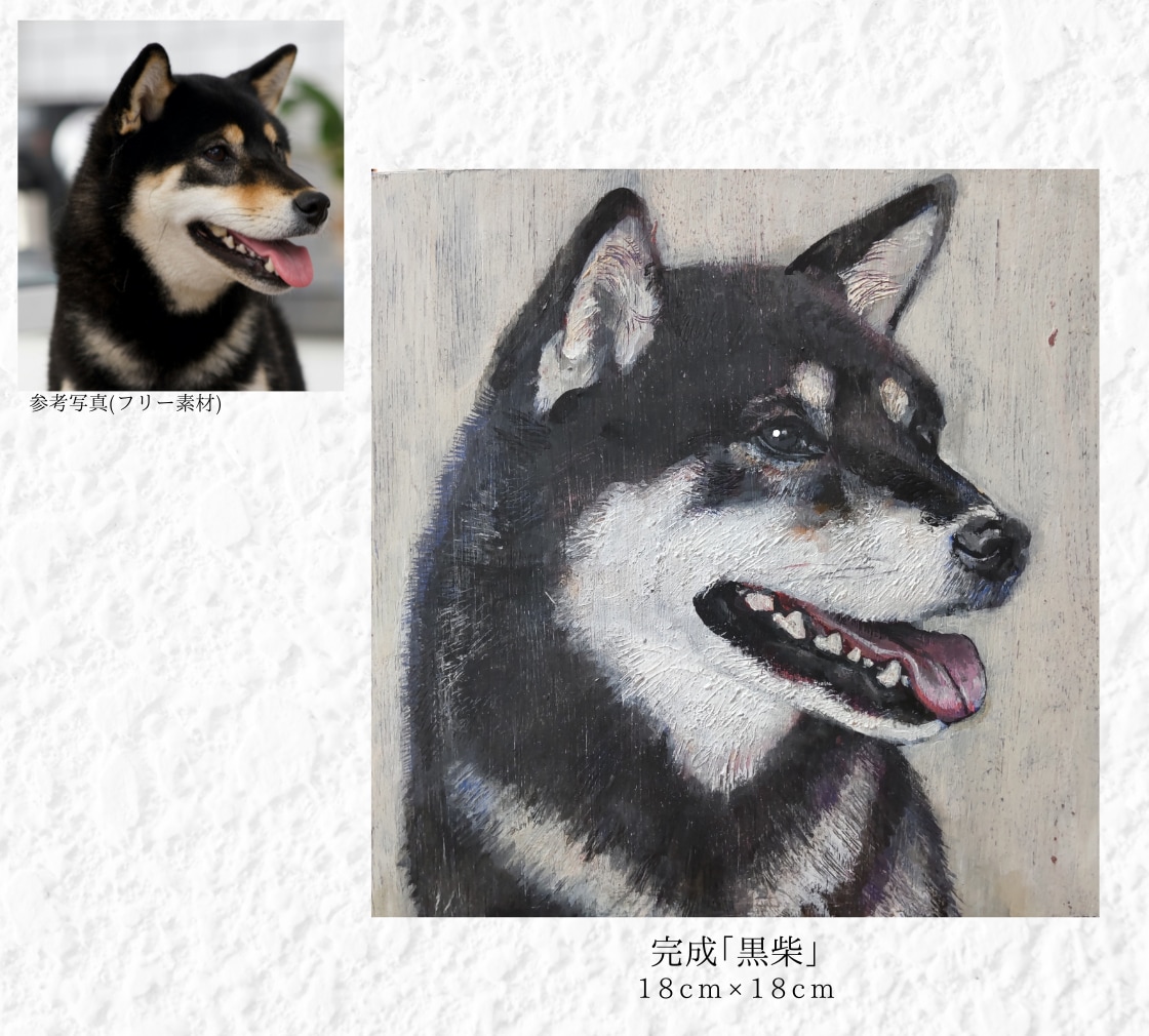 愛犬を手描きでオーダーメイドの肖像画にします 大切な思い出を、暮らしの中に飾る一枚に。 イメージ3