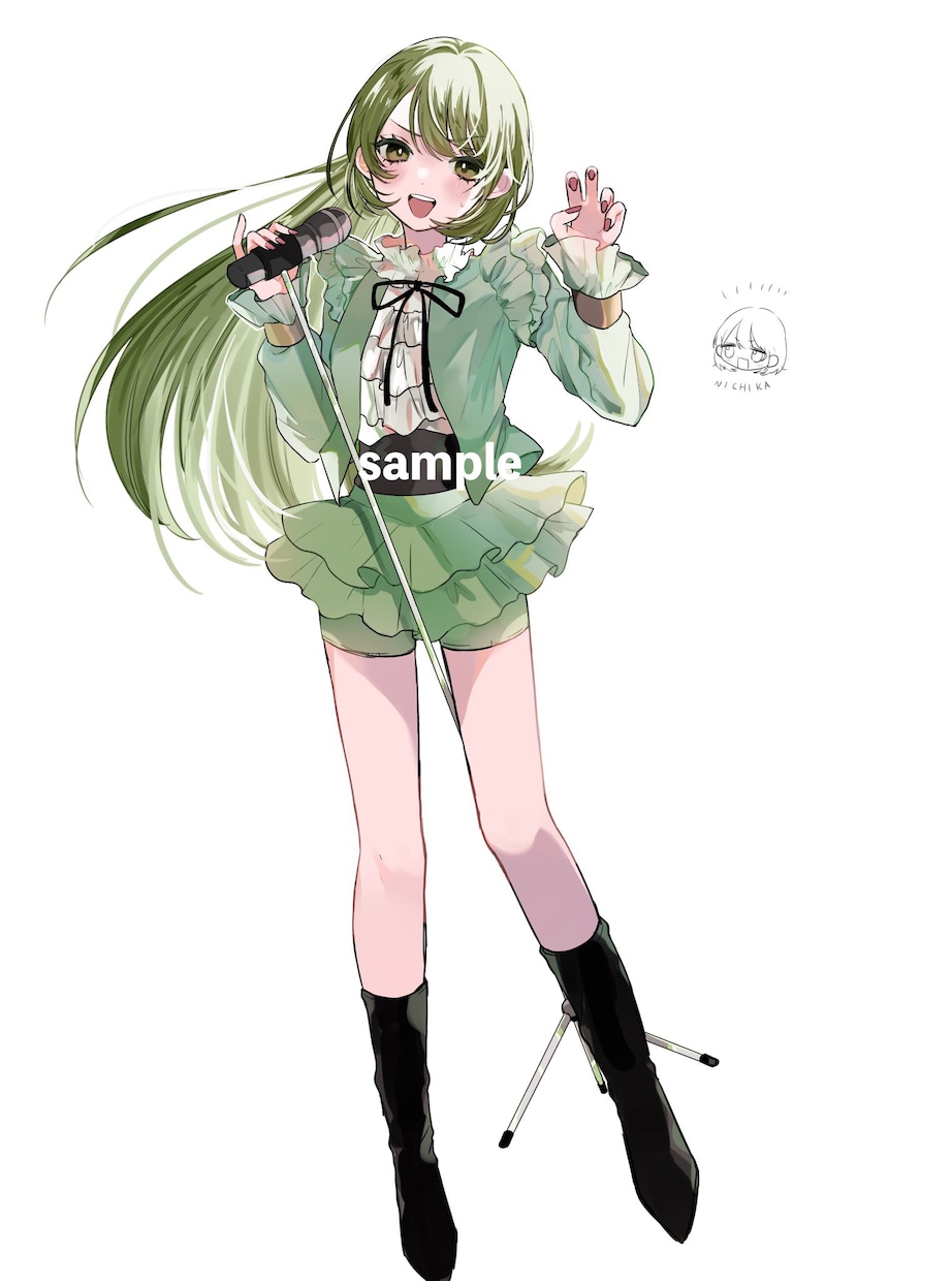 Vtuber様サムネとイラストをセットで制作します セットなのでやり取りも一回で楽に依頼できます！ イメージ5