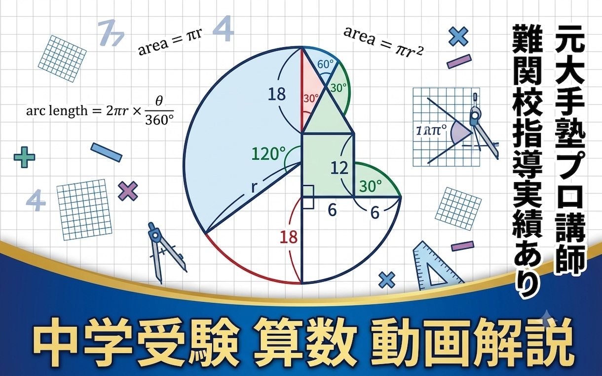 中学受験算数の解説動画を作成します 指導歴10年のベテラン講師が、お子様専用動画をご提供！！ イメージ1