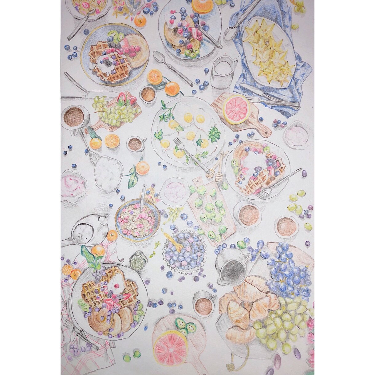 フードイラスト書きます 飲食店のカフェメニューに料理の絵を付け加えてみませんか？♪ イメージ2