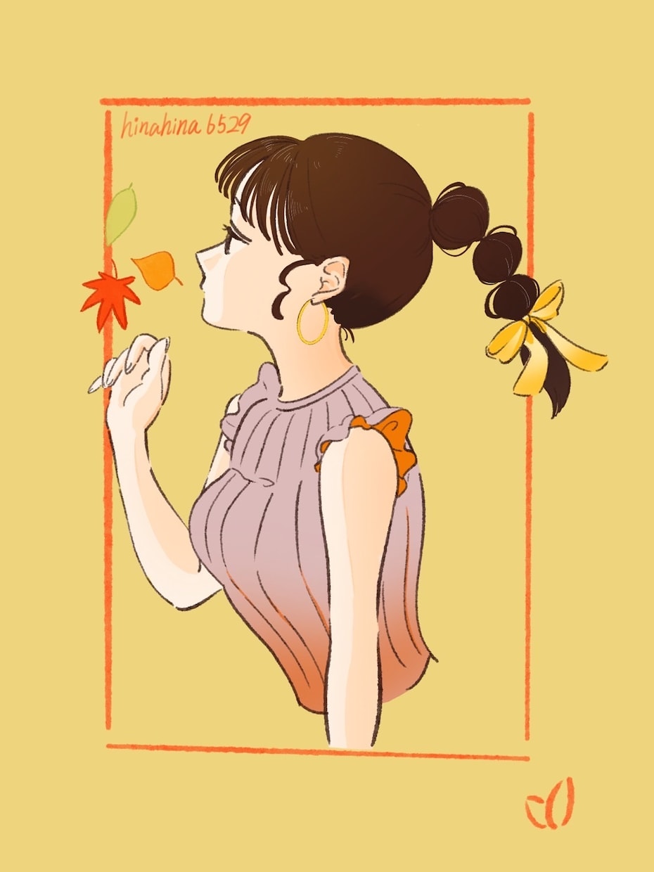 可愛らしく季節に沿った女の子を描きます 可愛く、鮮やかで、上品なイラストです！ イメージ1
