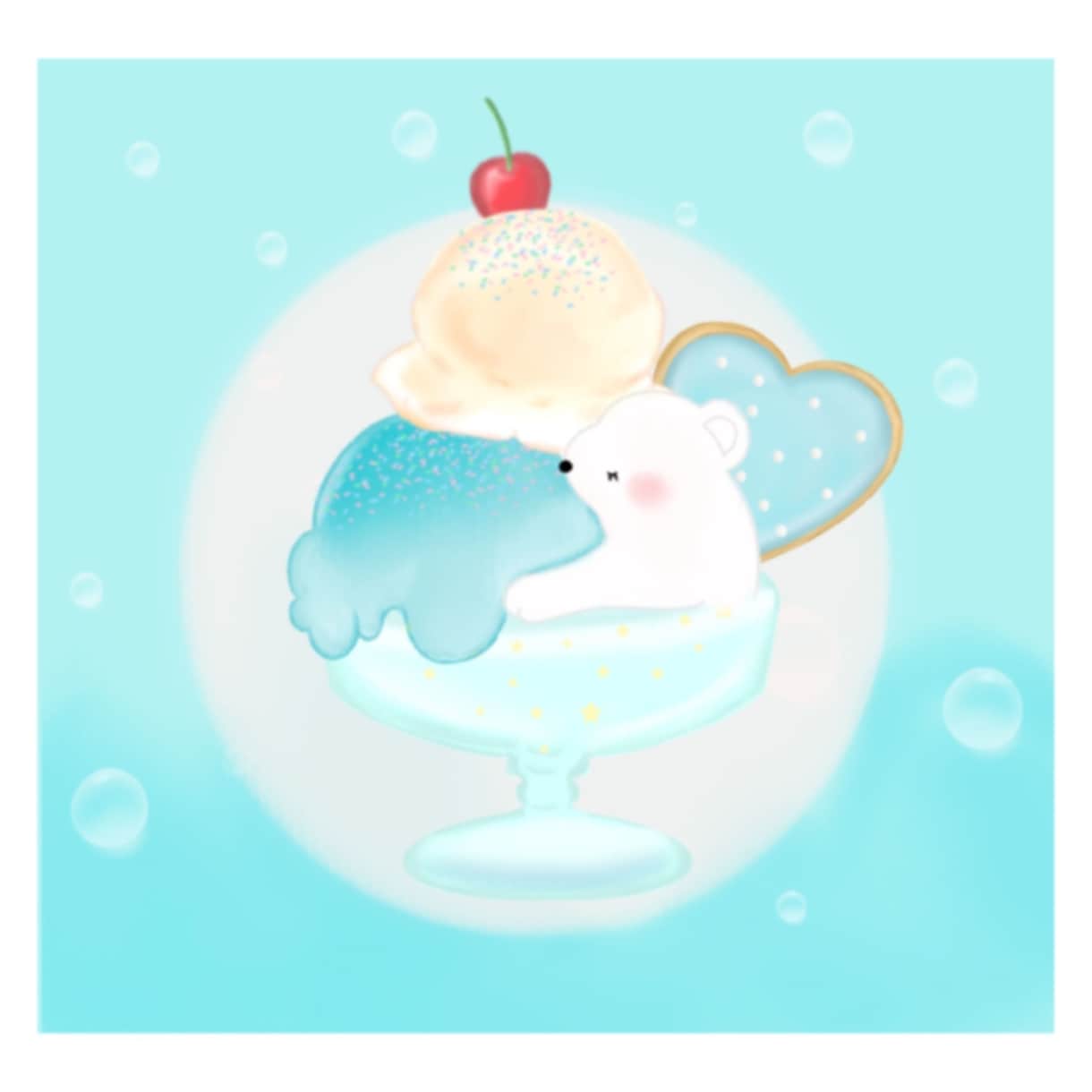動物とスイーツのキュンと可愛いイラスト描きます 挿絵・お店のpopにもオススメです★ イメージ2