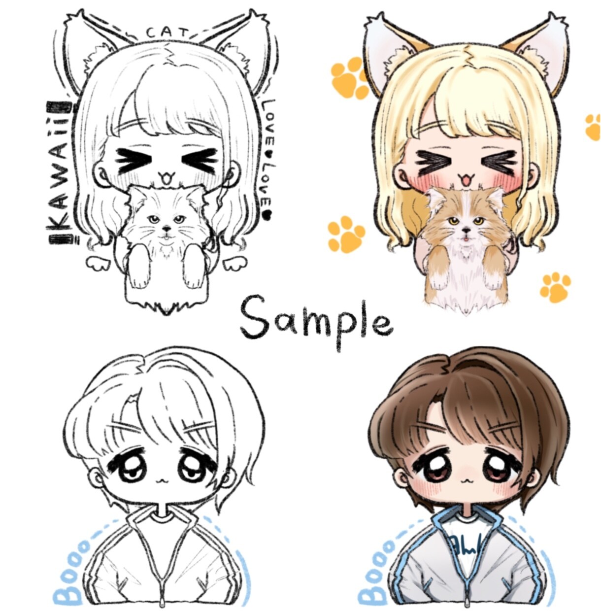 ポップで可愛いアイコンをお描きします 表情豊かなアイコンにしてみませんか？似顔絵風オリキャラOK イメージ2