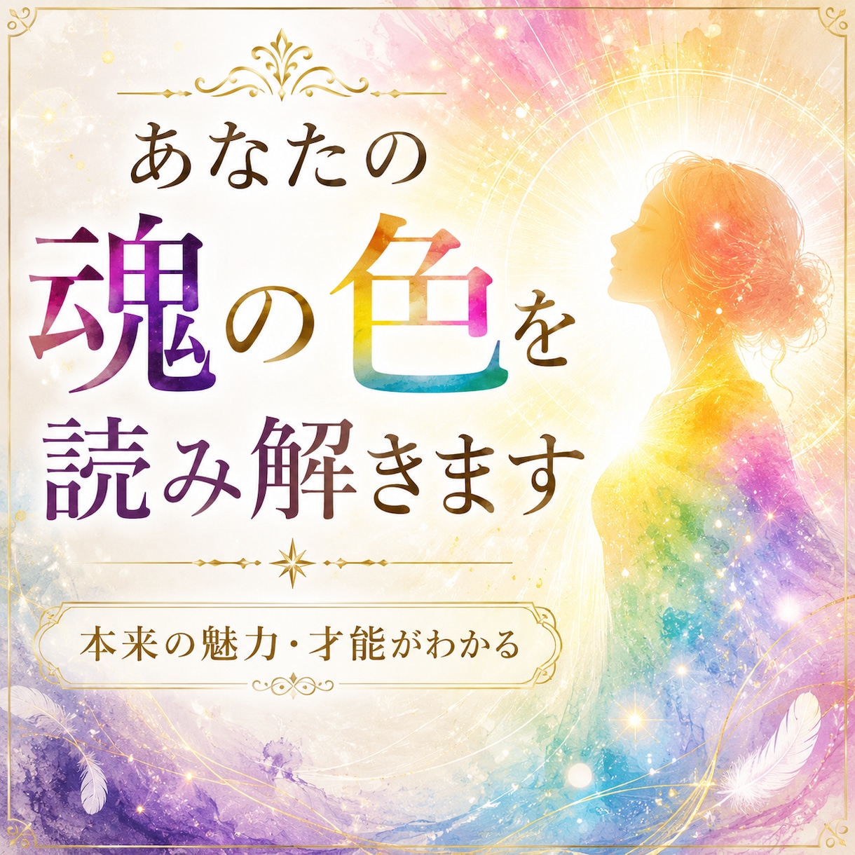 あなたの魂の色を読み解きます 本来の魅力・才能・今必要なエネルギーをお伝えします イメージ1