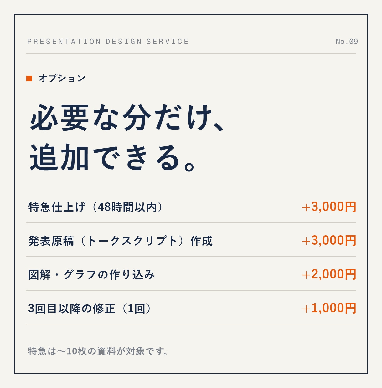 伝わるプレゼン資料、丸ごと作成します 構成から任せてOK。成果につながる資料を短納期で イメージ9