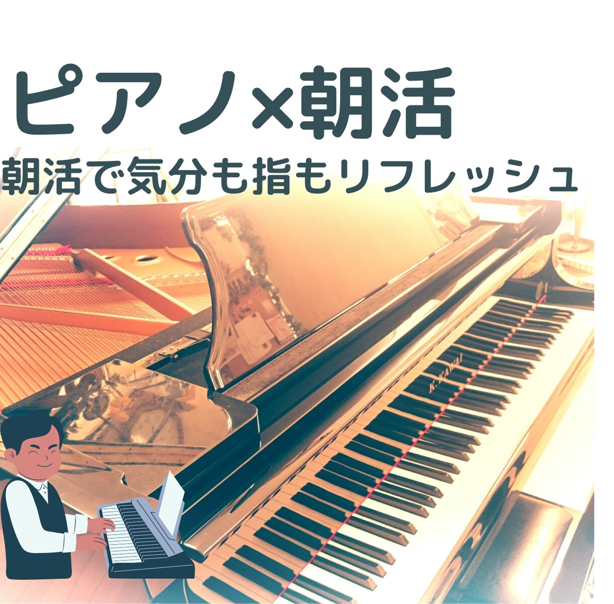 おうちでレッスン♪朝活であなたの健康リズム整えます 音大卒ピアノ講師がフレッシュな時間を大切に・反復練習の効果法 イメージ1