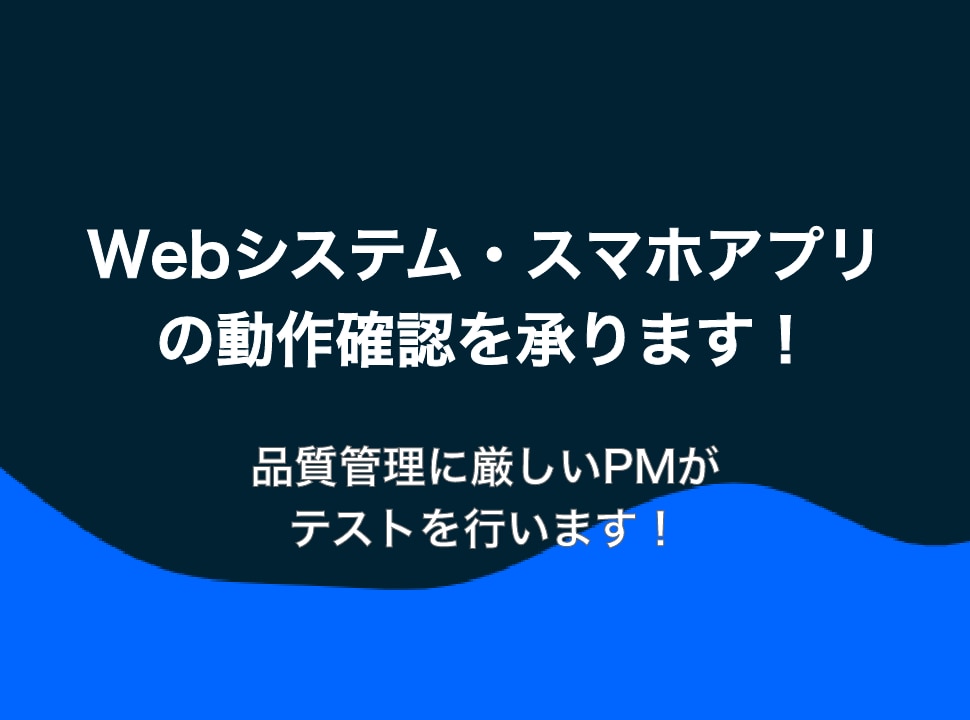Webシステム・アプリの動作確認テストを承ります 品質管理に厳しいPMがテストを行います！ イメージ1