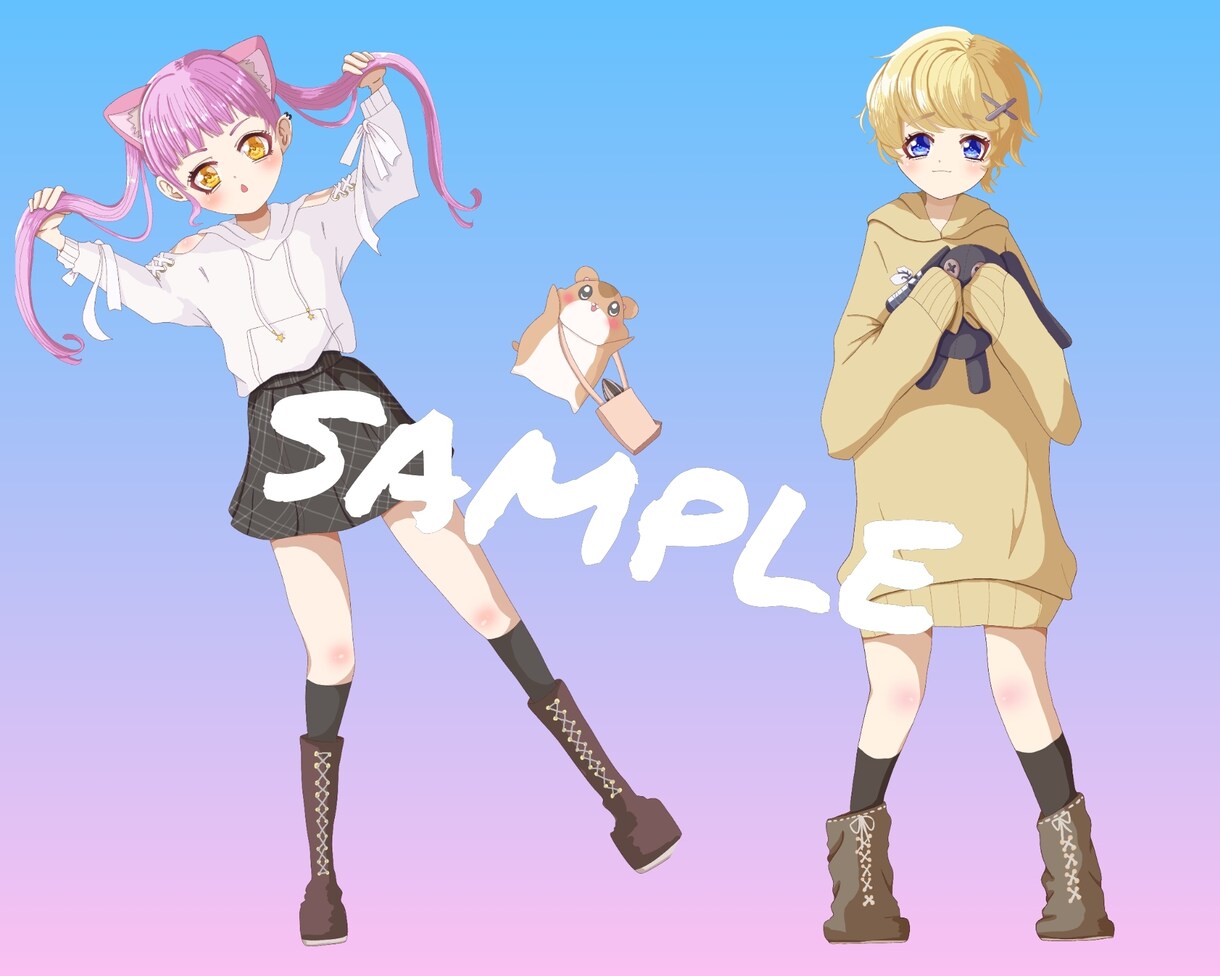 SNS等向けのアイコン.イラストお描きいたします 一人一人オリジナルの可愛いを御提供♪ イメージ5