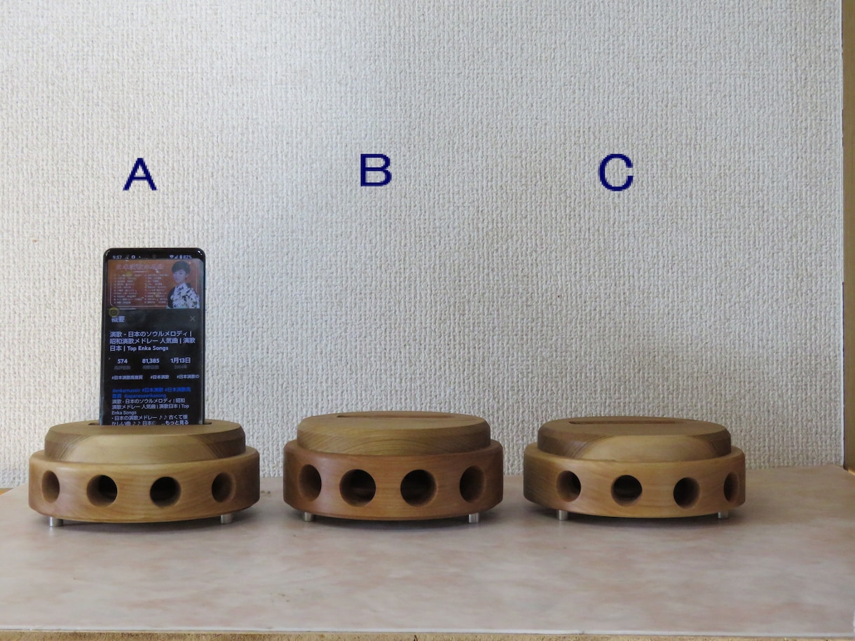 オリジナルスマホスタンドで癒しの時間をお届けします スマホスタンド　電気のいらないスマホスピーカー　充電可 イメージ1