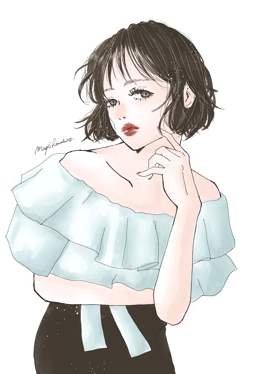 条件付割引！女性向けおしゃれなイラスト作成します 商用OK/アイコンや挿絵など仕事につながるイラストを提供 イメージ8