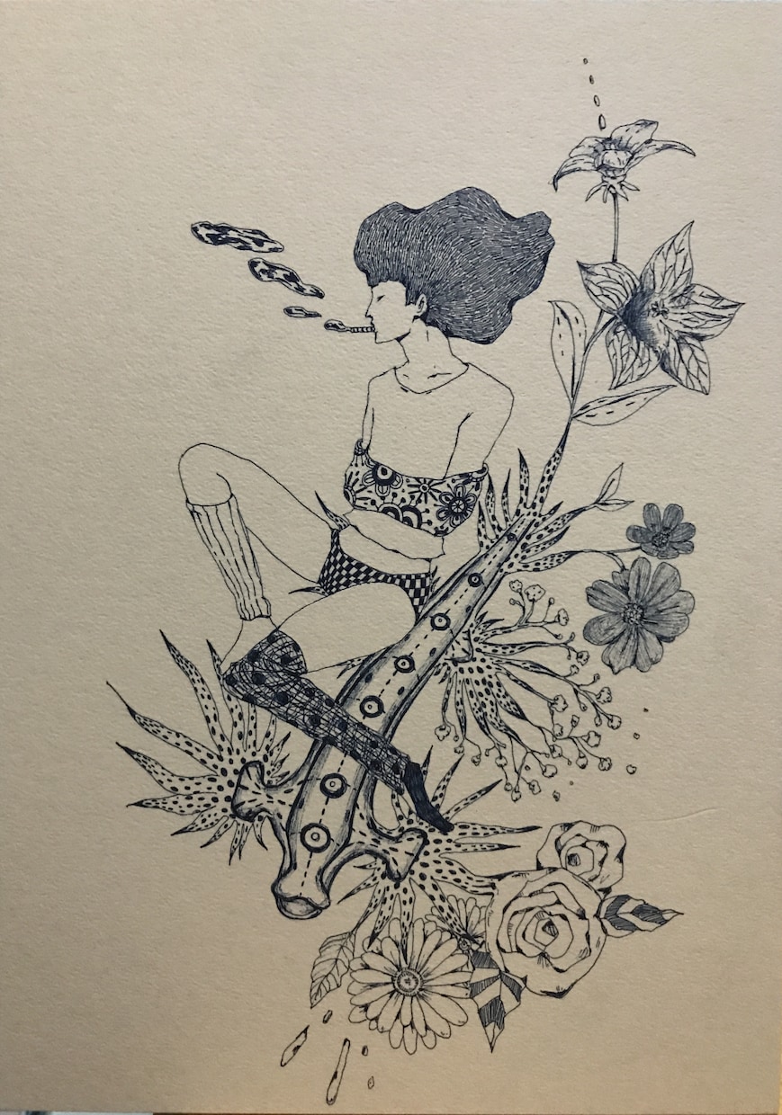 ペン画で絵を描きます 壁紙や部屋に飾る絵としていかがでしょうか イメージ6