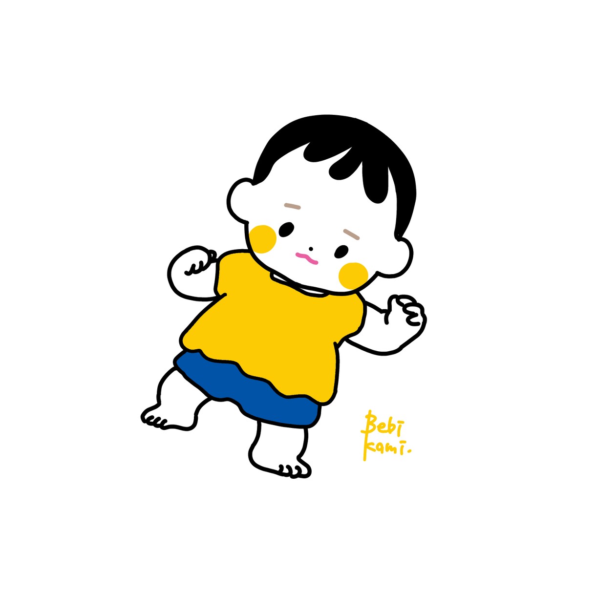 印刷可能な高画質！赤ちゃんの似顔絵作成します SNSアイコンやプレゼントに！データ納品です！ イメージ6