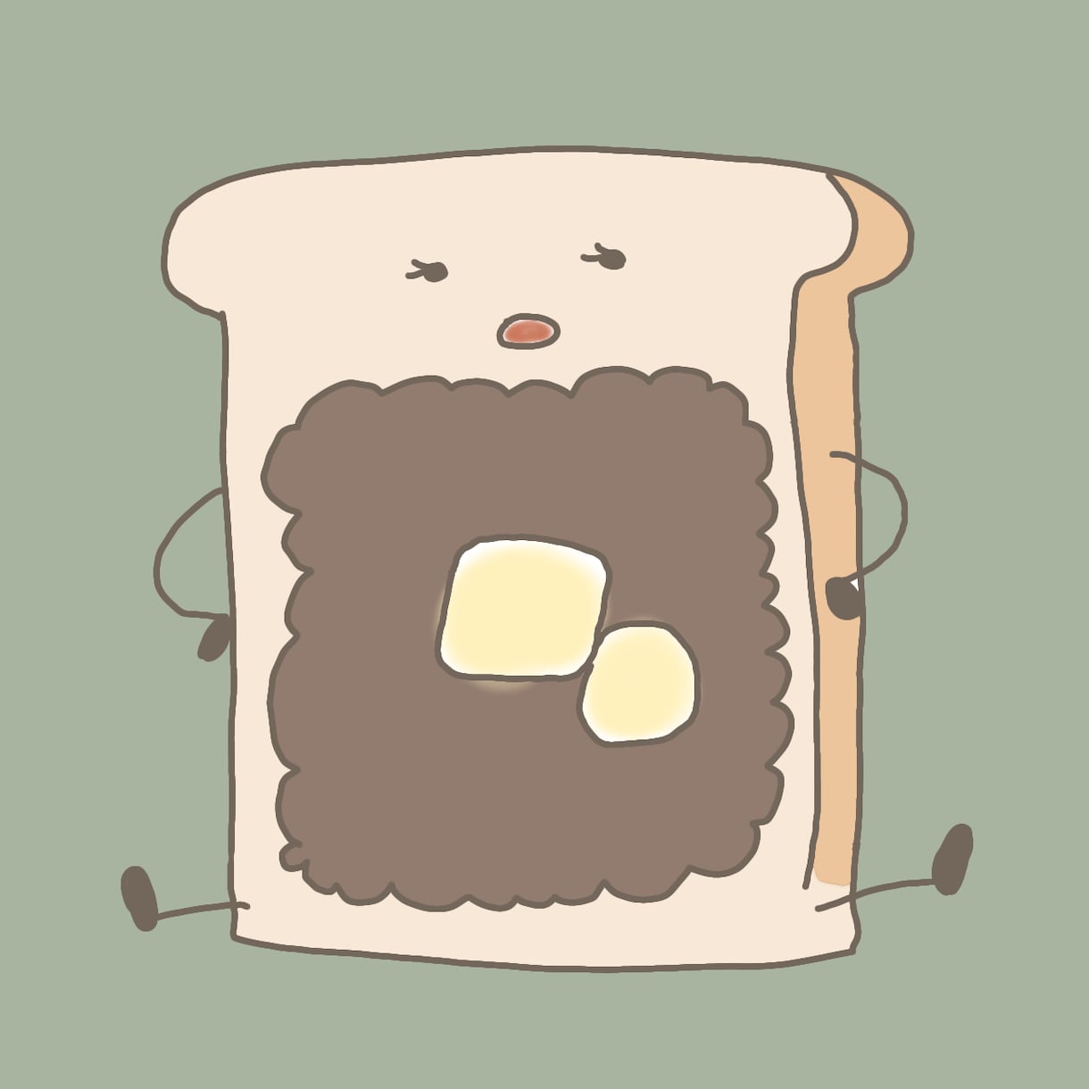 オリジナル食パンのアイコン描きます あなただけのオリジナル食パンアイコンを作成いたします。 イメージ1