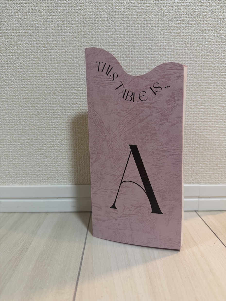 テーブルナンバー&ドリンクメニューつくります 結婚式のテーマに合わせて色を変更！ イメージ2