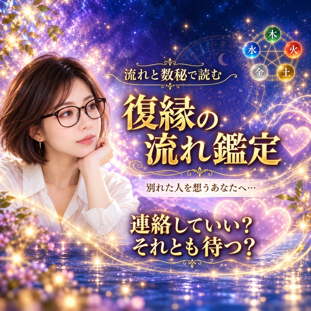 復縁の動く時期と待つ時期を視ます 連絡していいか、待つべきか。流れで読み解きます イメージ1