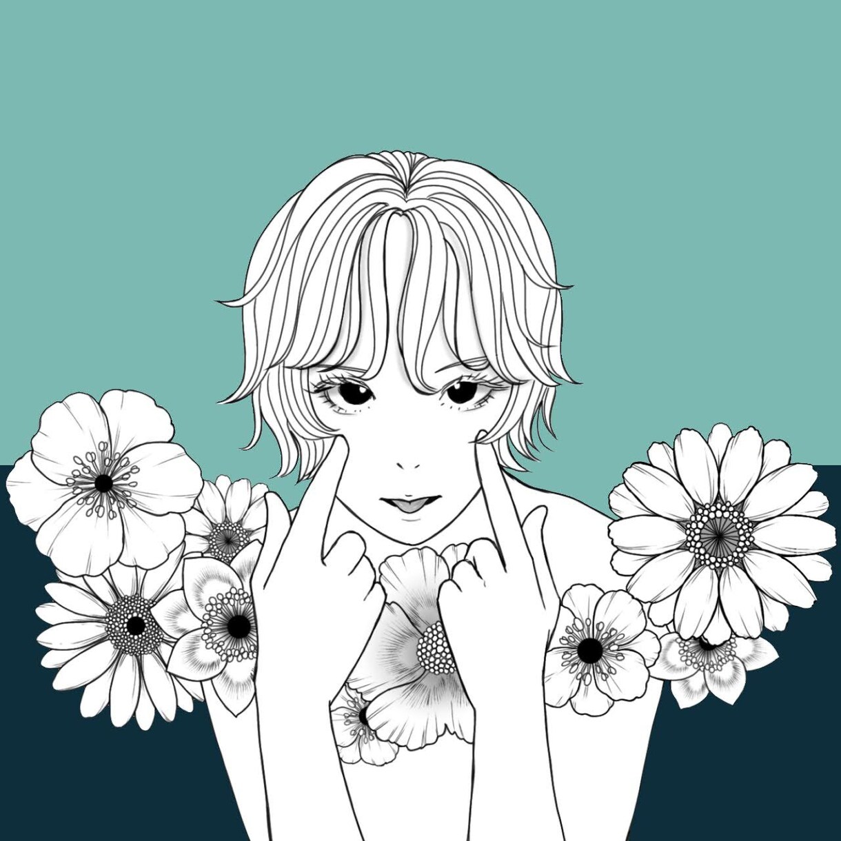 イラスト/アイコン作成　可憐なイラストを描きます お花モチーフの可愛いイラストを描きます。 イメージ3