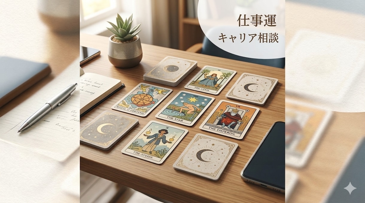 仕事運 あなたの仕事の転機を読み解きます キャリアや転職、人間関係に迷いを感じていませんか？ イメージ1