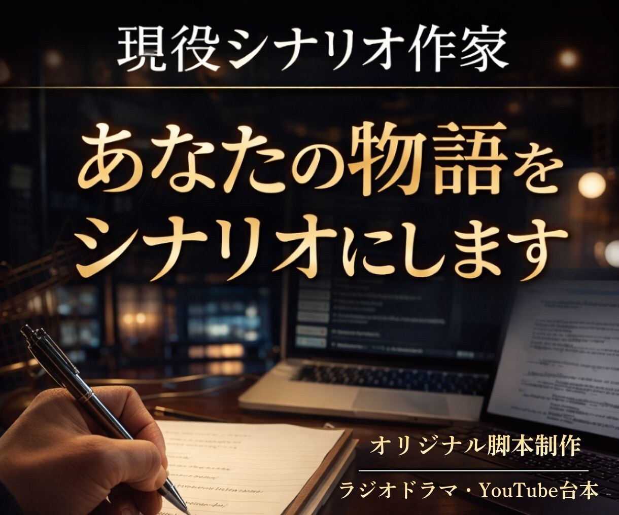 現役シナリオ作家が貴方のオリジナル物語を作成します あなたを物語で輝かせます。今すぐ始めませんか？ イメージ1
