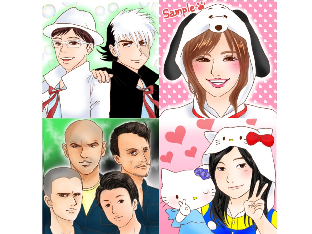 お好きなキャラのコスプレイラストをお描きします X(旧twitter)、LINE等のＳＮＳアイコンにオススメ イメージ3