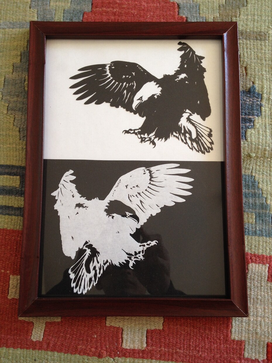 写真から切り絵作品(人物やペットなど)を作ります お祝いメッセージに手作り切り絵を添えてみませんか？ イメージ2