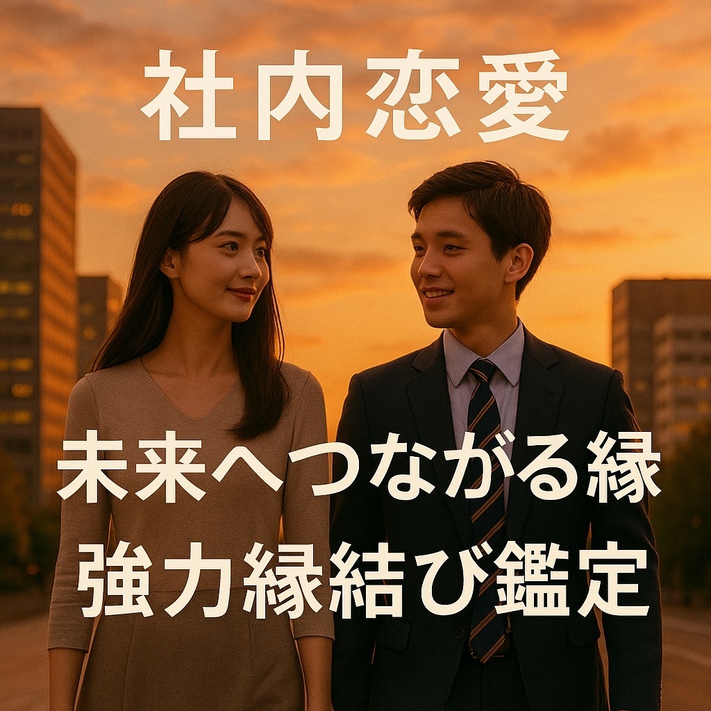 職場の年下彼との恋愛メール鑑定◆強力縁結びします 社内恋愛・年下男性への片思いを霊視鑑定・強力縁結びご祈祷 イメージ3